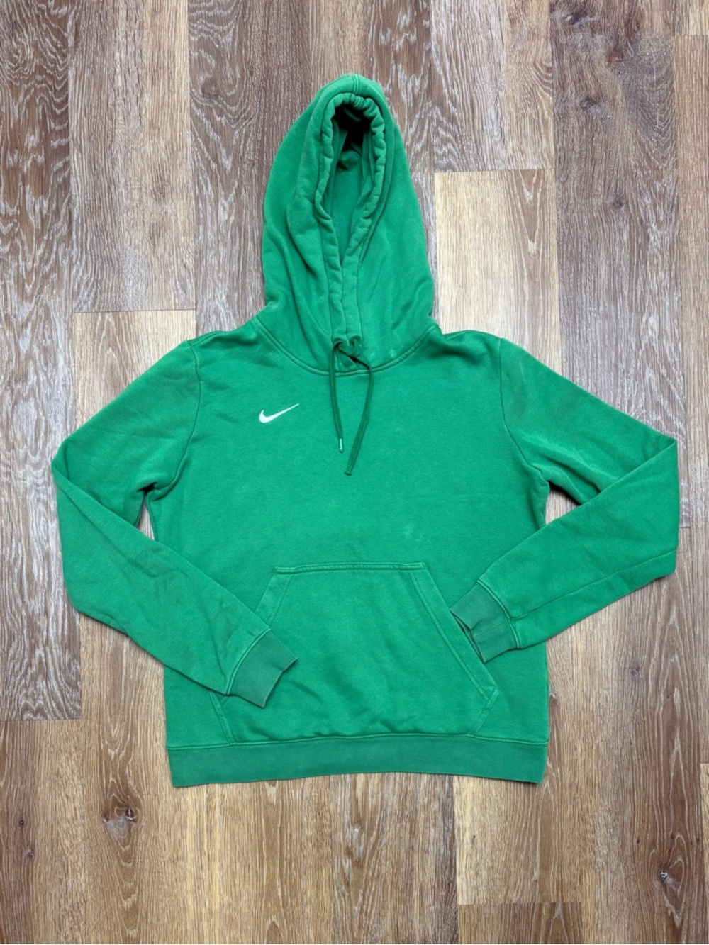 Nike Green Pullover Hoodie with White Swoosh - Picture 1 of 6